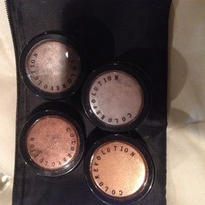 Metallic powder shadow