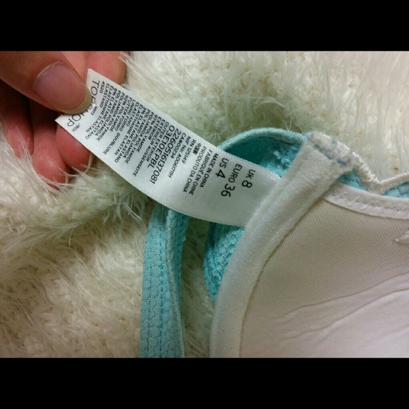 SOLD Tiffany Blue Top Shop Scalloped Bikini - Picture 3 of 4