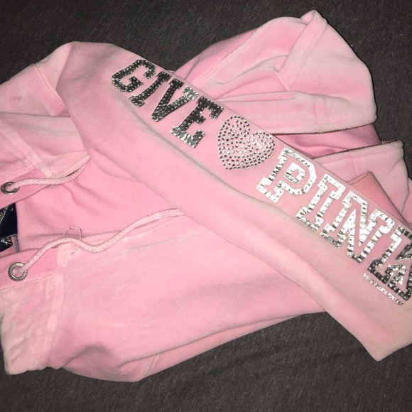 light pink, velour, VS pink jacket