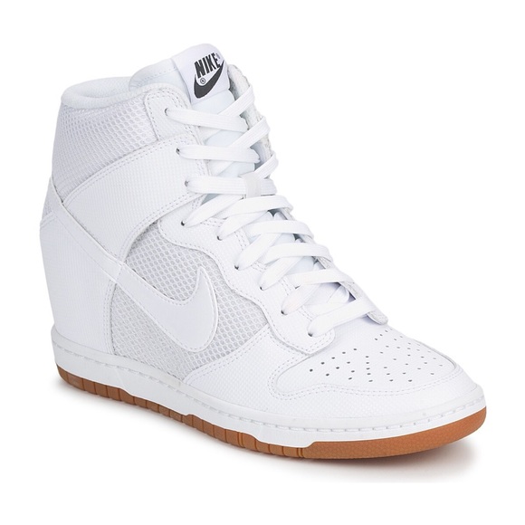 Nike Sky Hi All white rare wedge sneakers