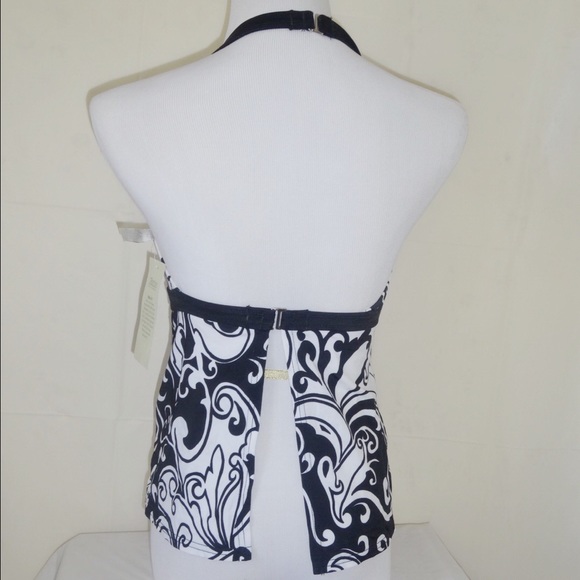 NWT Tankini swim Top with spilt in back $52 Value - Picture 2 of 4