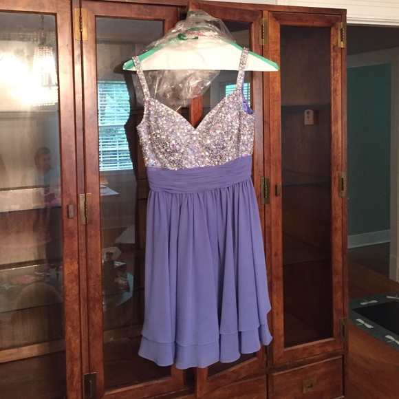 Sparkle Size 6 Pageant Dress (short) Purple-ish