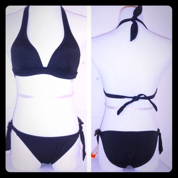 NWT Black 2 Piece Bikini Swim Suit
