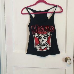 Misfits logo tank top