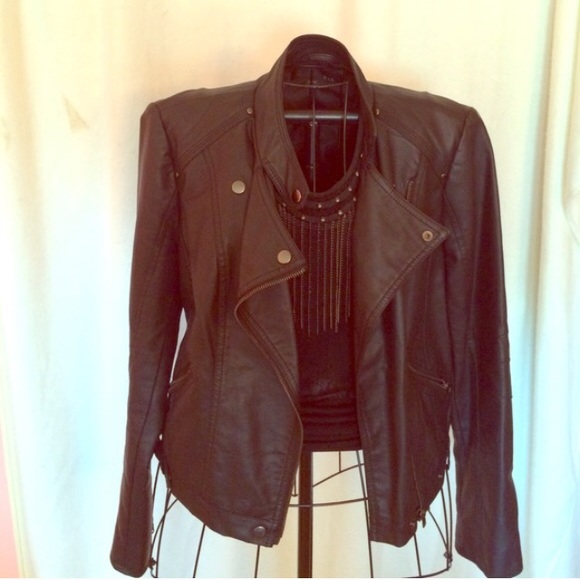 Moto jacket and embellished tank bundle