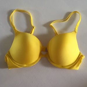 Bright Yellow Push-Up Bra