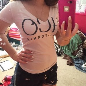 White hollister v neck