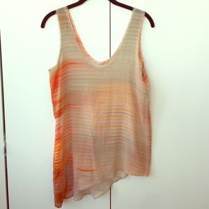 Helmet Land Asymmetrical Silk Tank