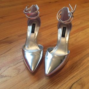 Silver party shoes