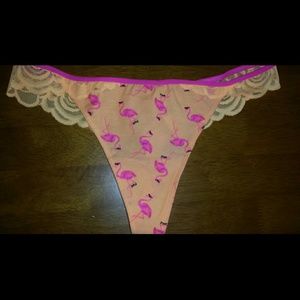 Victoria secret thong pink orange
