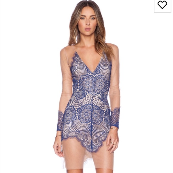 For Love And Lemons Blue Dress 100% authentic