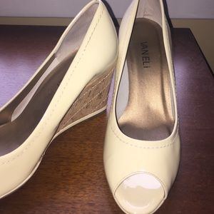 Vaneli peep toe wedges