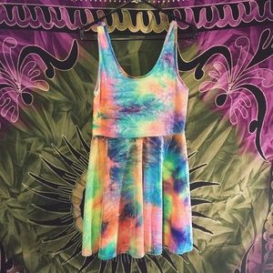 Velvet Tie-Dye Dress