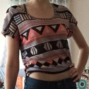 Charlotte Russe Size M Festival Crop Top