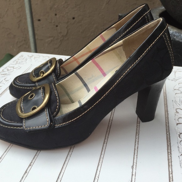 Coach 3" leather pump