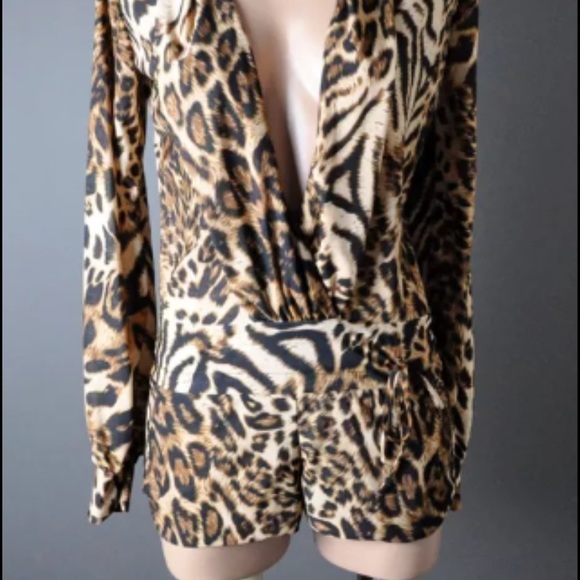 Leopard Romper - Picture 1 of 4