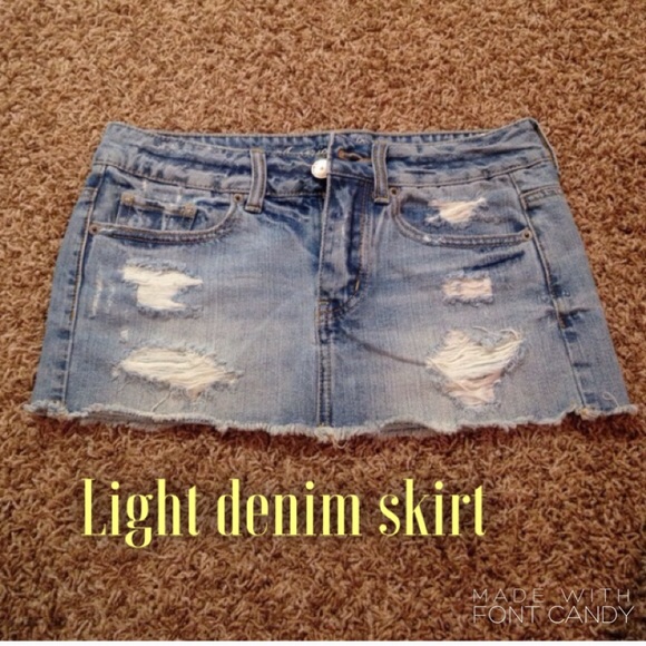 American Eagle Outfitters Dresses & Skirts - Light denim mini skirt!