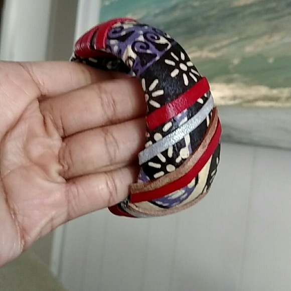 Leather bangle
