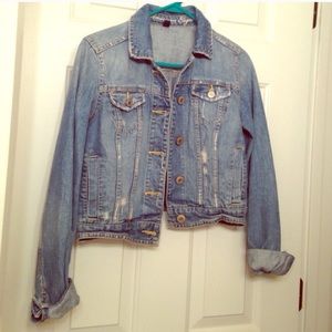 Light colored jean jacket!