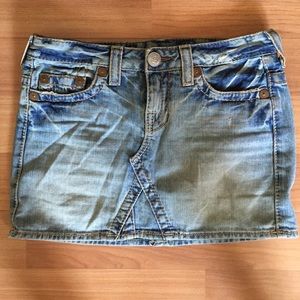 True Religion denim skirt