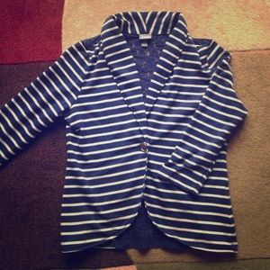 Navy striped blazer