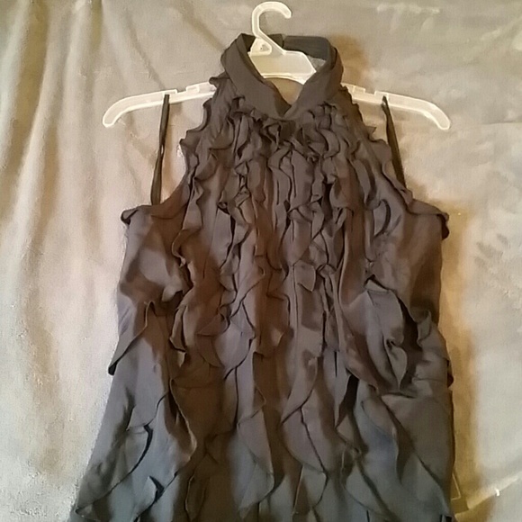 Black haltertop