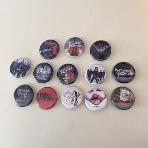 My chemical romance pin set