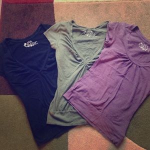 3 short sleeve fitted t shirts