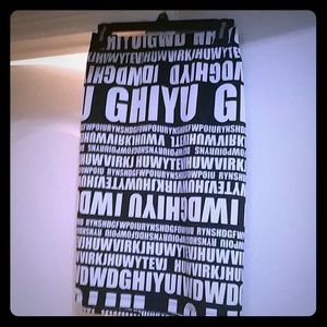 (Text Pencil Skirt
