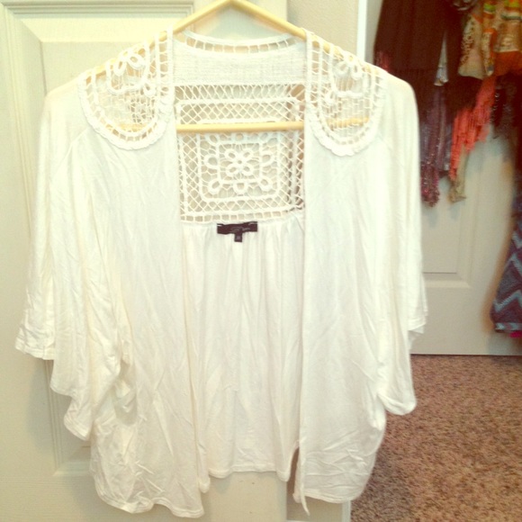 Lightweight White Lace Cardigan