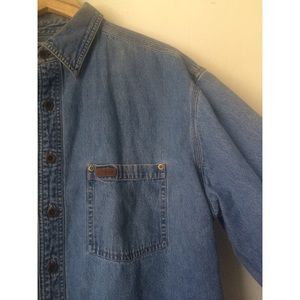 Denim Button Up Blouse