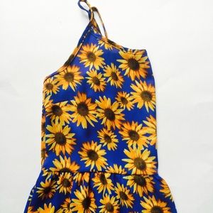 Backless Sunflower Dress