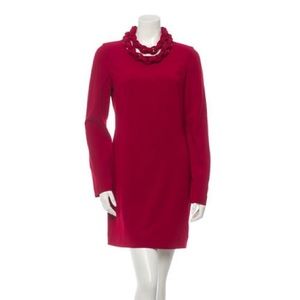 Red long sleeve dress