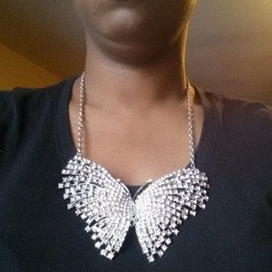 Butterfly Bling necklace