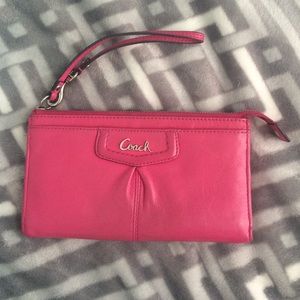 Coach pink wallet