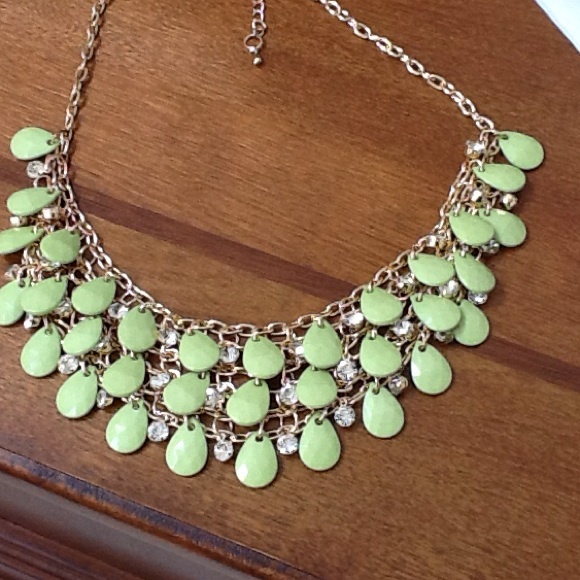 Lime green necklace