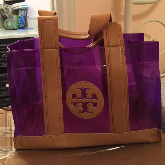 Authentic Tory burch beach bag