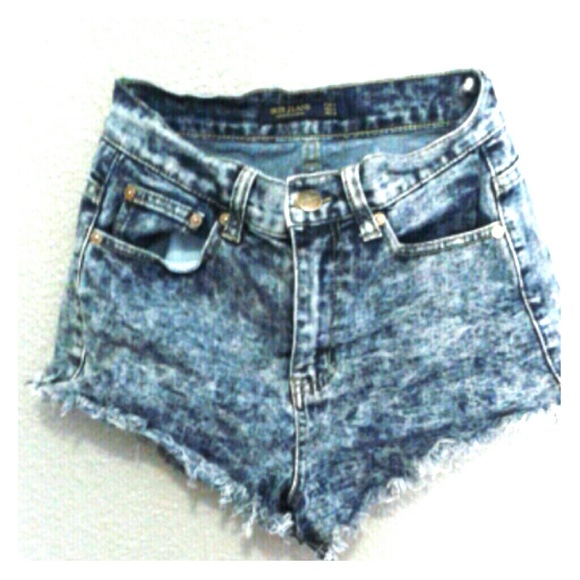 Acid Wash Jean Shorts