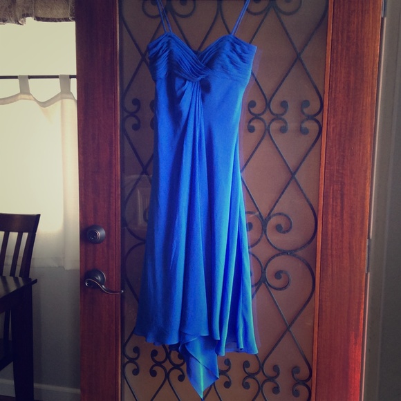 David's Bridal Dresses & Skirts - David's Bridal royal blue flowy strapless dress