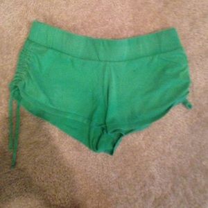 Green shorts