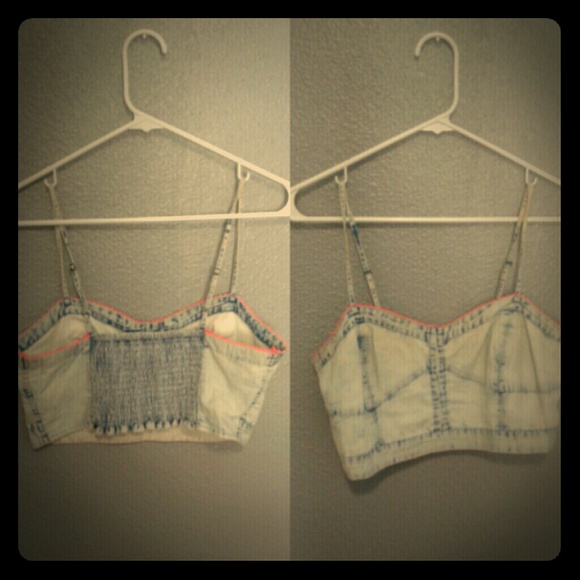 Acid Wash Crop Tank Top