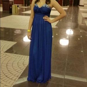 Size 7 blue prom dress