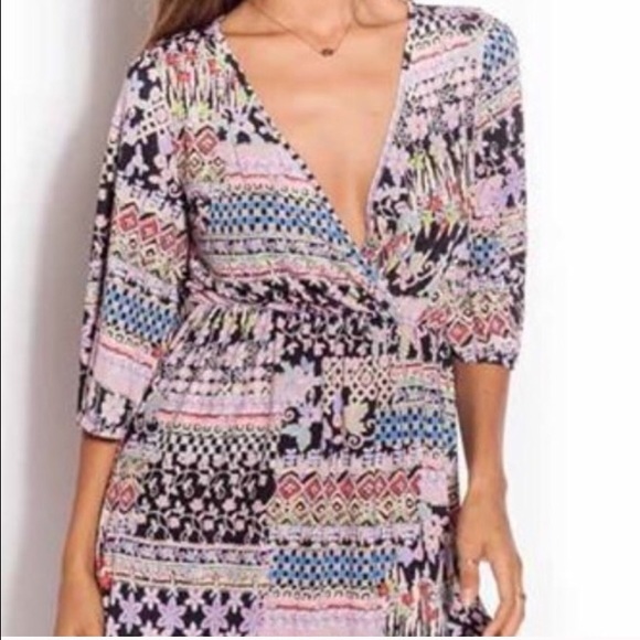 💥SALE💥🆕 Pink Pattern Dress - Picture 4 of 4