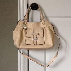 Pale Pink Lauren Ralph Lauren Messenger Satchel