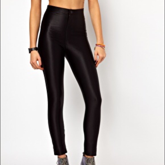 American apparel black disco pants