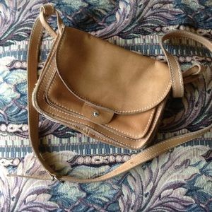 Tan cross body bag