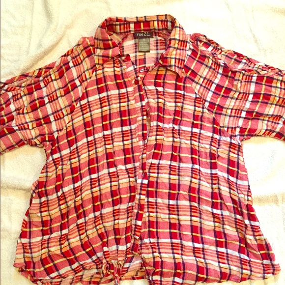 Plaid Top