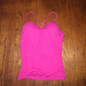 Hot Pink Racer Back Tank Top