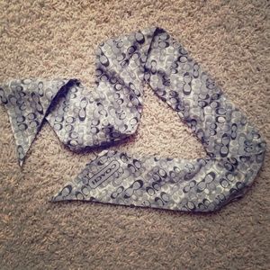 Grey and white coach headband