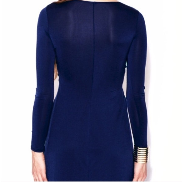 🆕 Long Sleeve Deep Blue Maxi Dress - Picture 2 of 4